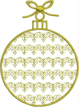 Festive Christmas Gift Embroidery Design