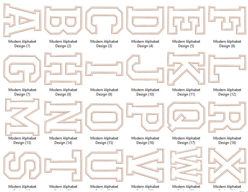 Modern Alphabet Design