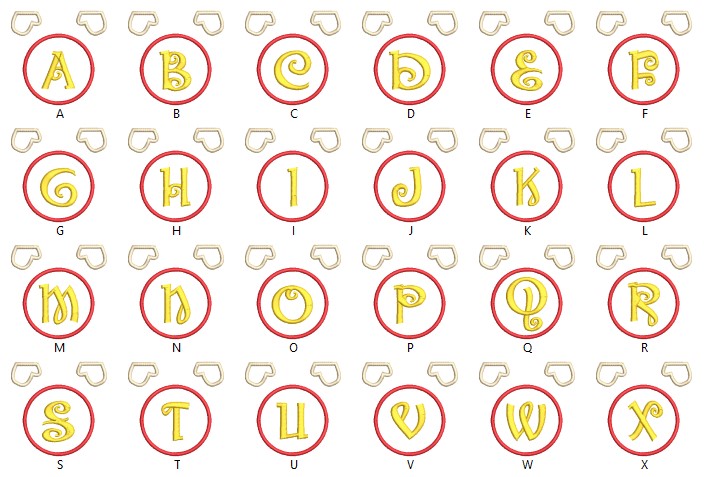 Handcrafted Alphabet Embroidery