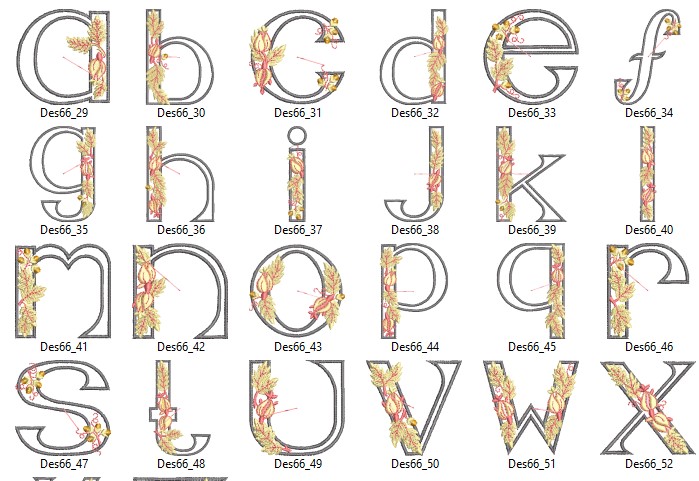 Classic Monogram Alphabet Embroidery