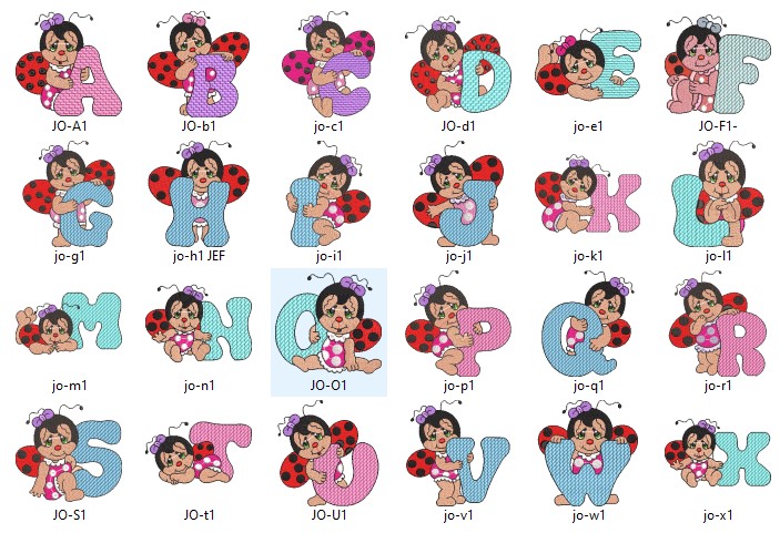 Premium Alphabet Monogram Embroidery