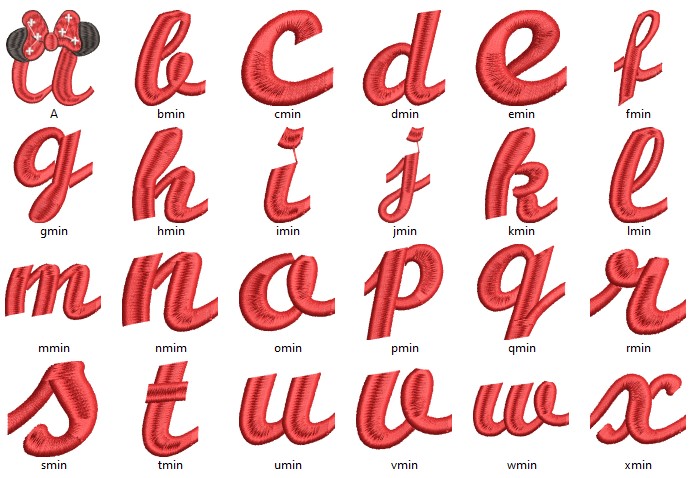 Beautiful Monogram Alphabet Embroidery