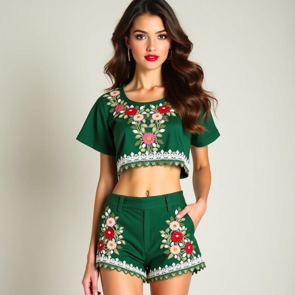 Imperial Floral Grace Stylish Embroidery Design for Women's Dresses