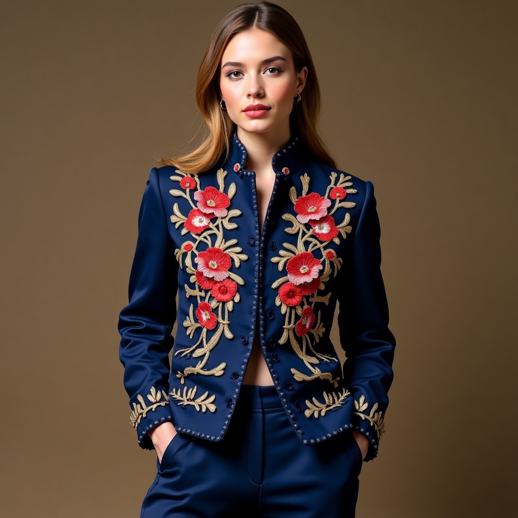 Imperial Sapphire Blossom Fashion Jacket Benefits  Note