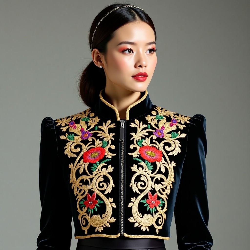 Elite Royal Vine Embroidered Women's Jacket