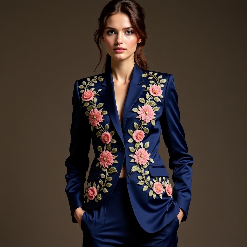 Signature Royal Garden Embroidered Women's Blazer