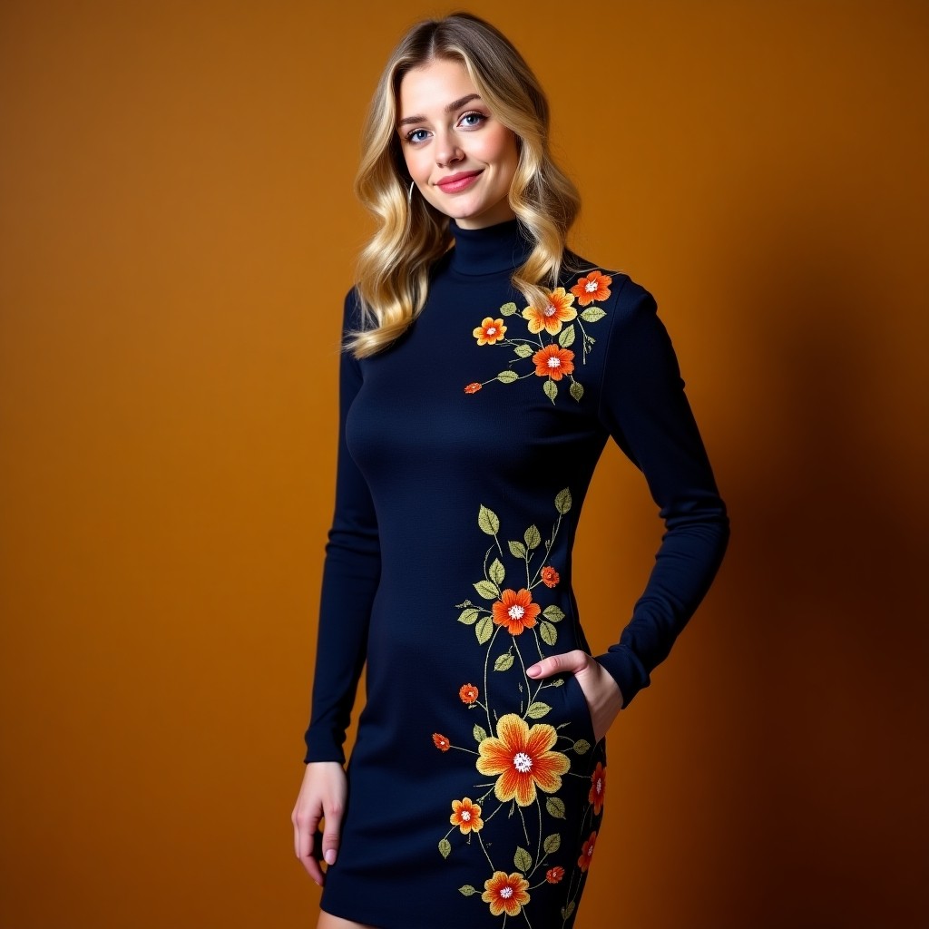 Signature Spring Bloom Embroidered Mini Dress