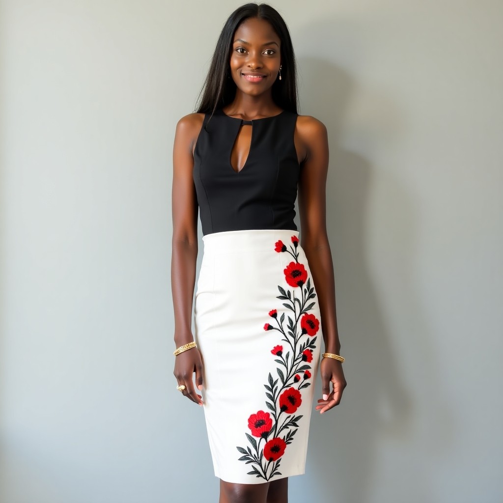Grand Botanical Luxe Embroidered Evening Dress