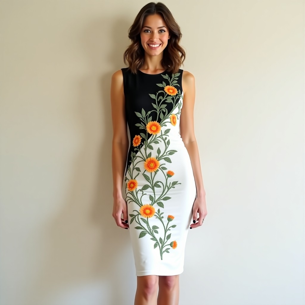 Majestic Golden Vine Embroidered Luxury Couture Dress