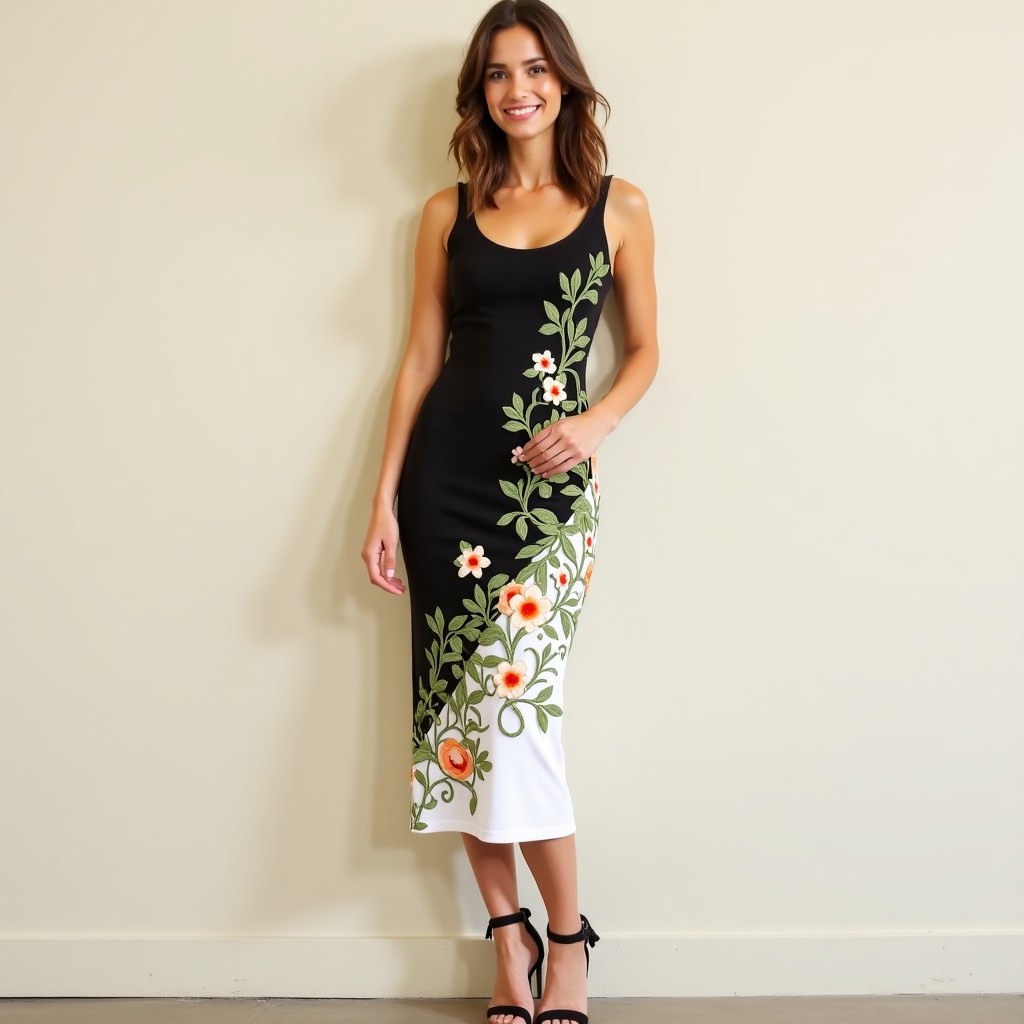 Prestige Ruby Floral Embroidered Designer Gown