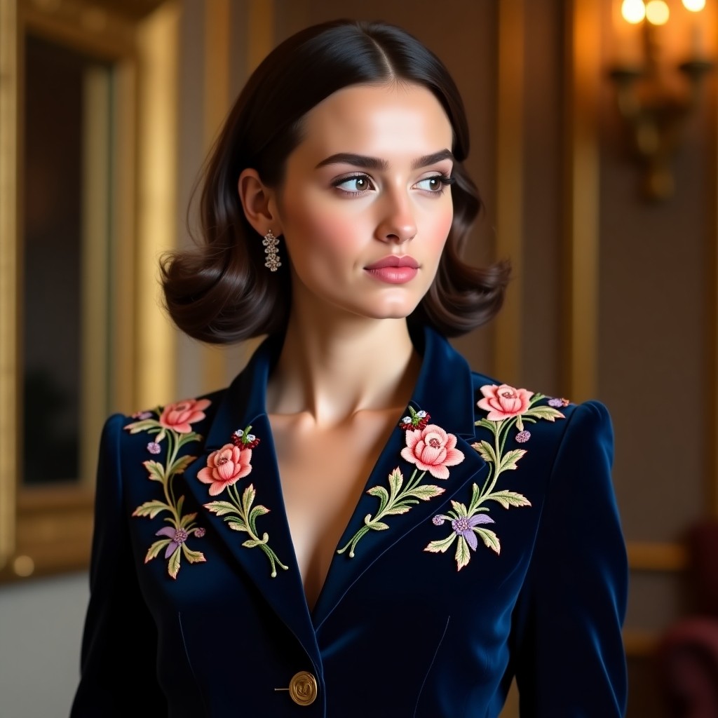 Signature Royal Petal Luxury Office Blazer