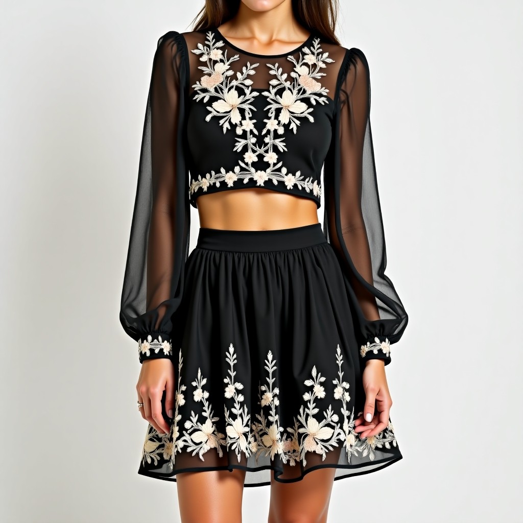 Elite Heritage Garden Embroidered Designer Outfit