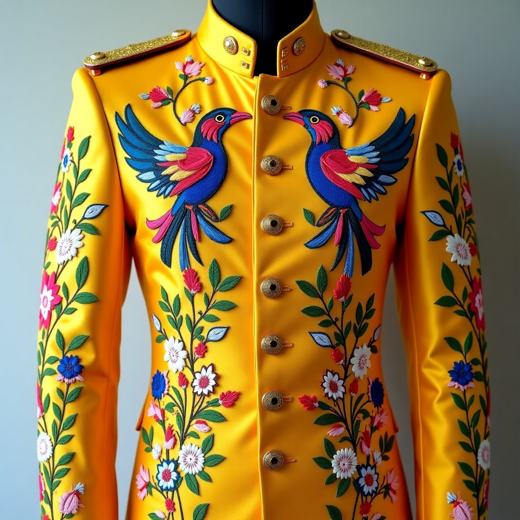 Royal Commander Floral Embroidered Women's Blazer