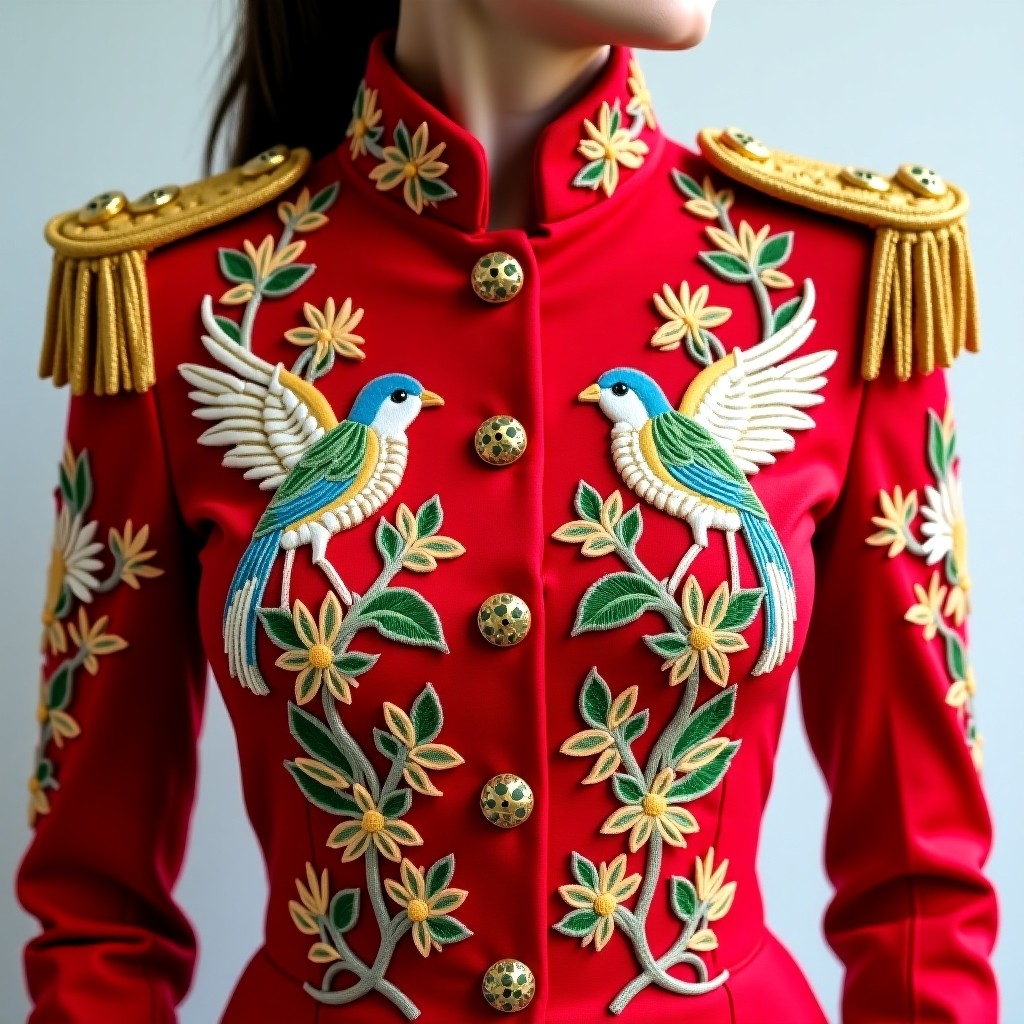 Golden Petal Officer Women's Luxury Blazer
