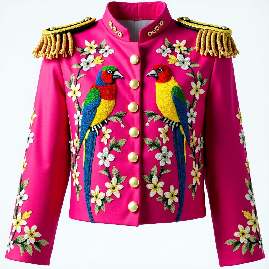 Royal Emerald Garden Military Blazer