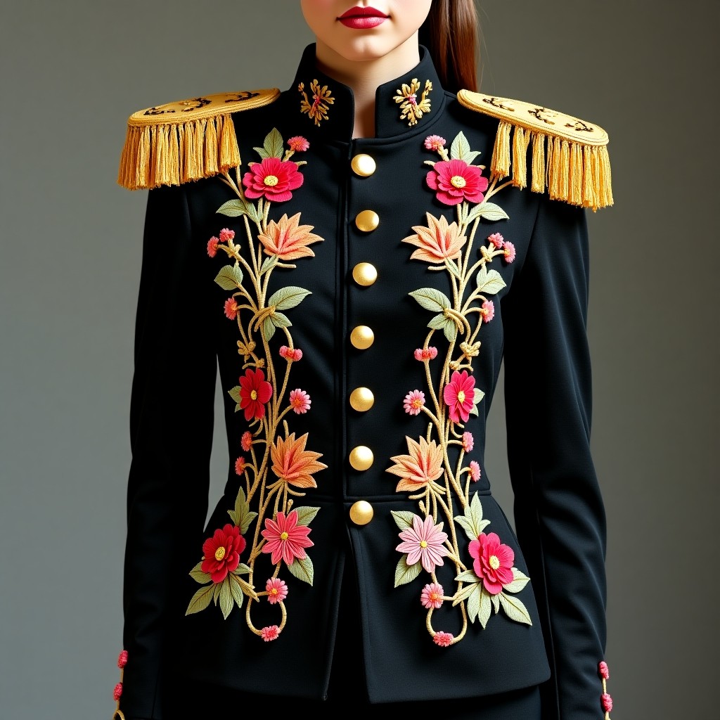 Emerald Garden Officer Women's Luxury Blazer