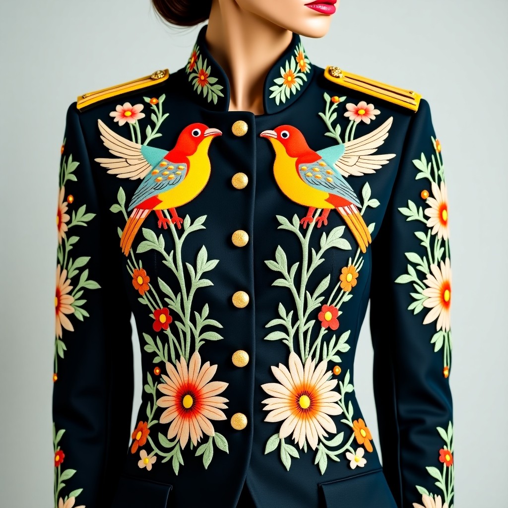 Diamond Imperial Botanical Commander Women's Blazer