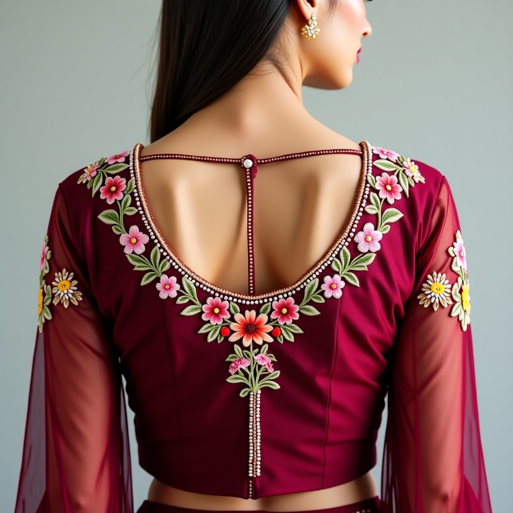 AI Royal Floral Luxe Women's Blouse