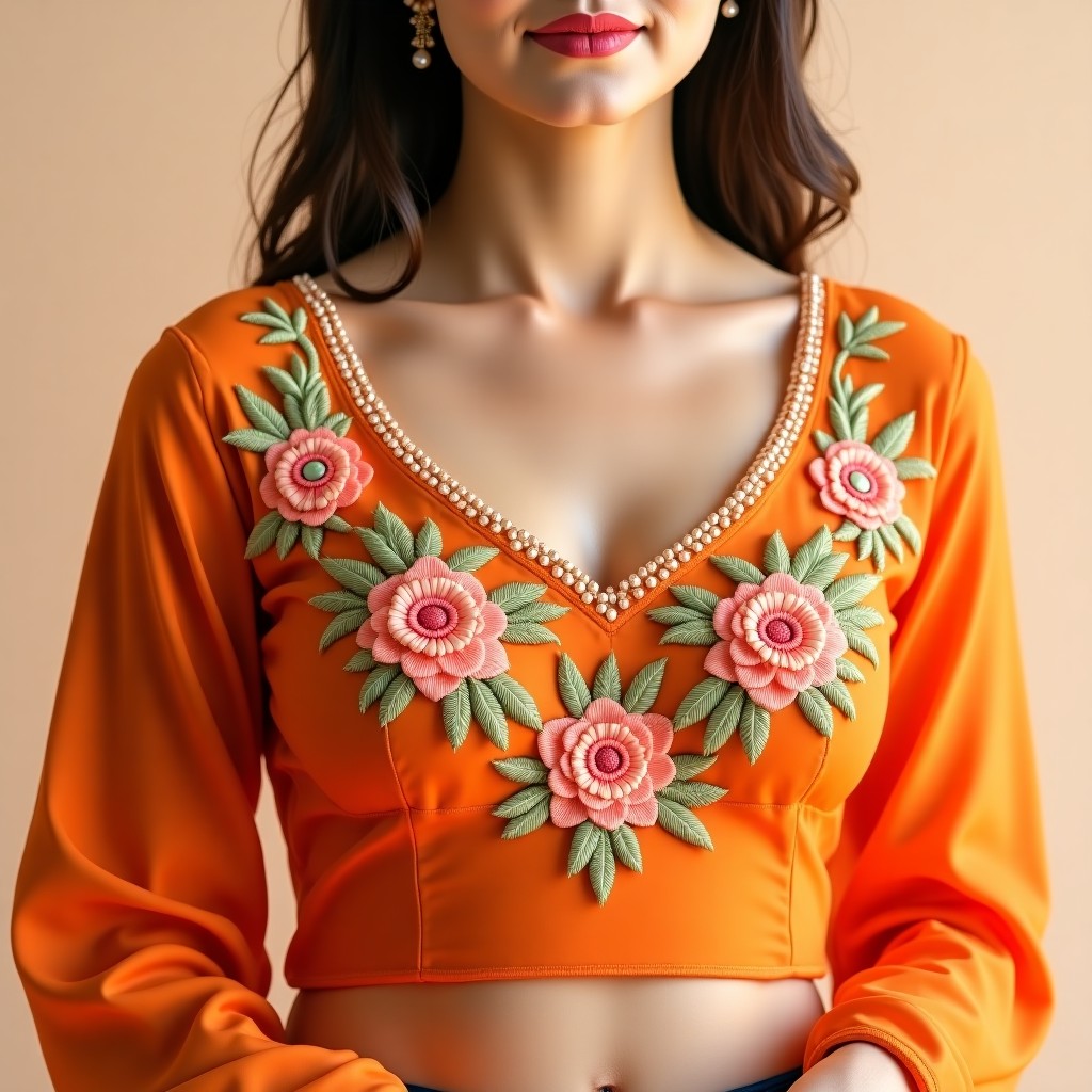 AI Golden Garden Royale Women's Blouse