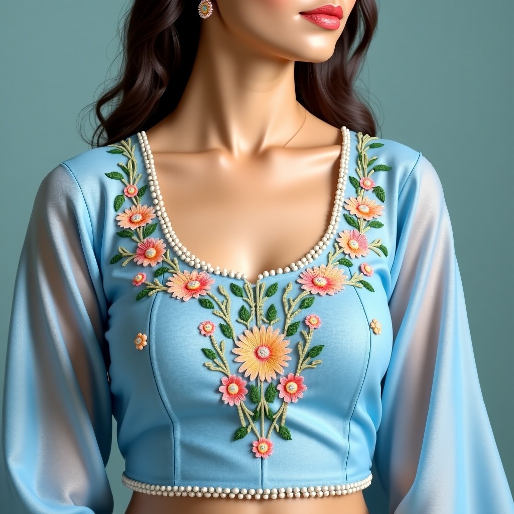 AI Diamond Floral Prestige Women's Blouse