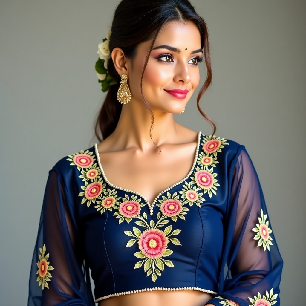 AI Royal Blossom Prestige Women's Blouse