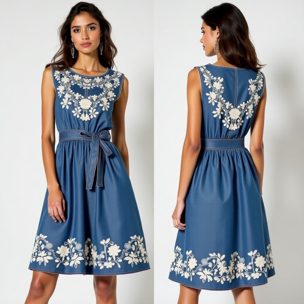 Enchanted Blossom Garden Skater Dress