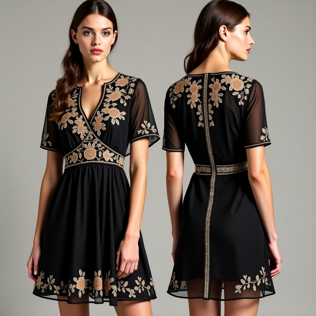 Floral Dream Garden Skater Dress