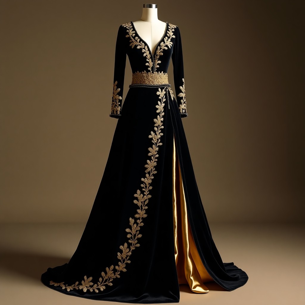Grand Victorian Floral Majesty Gown