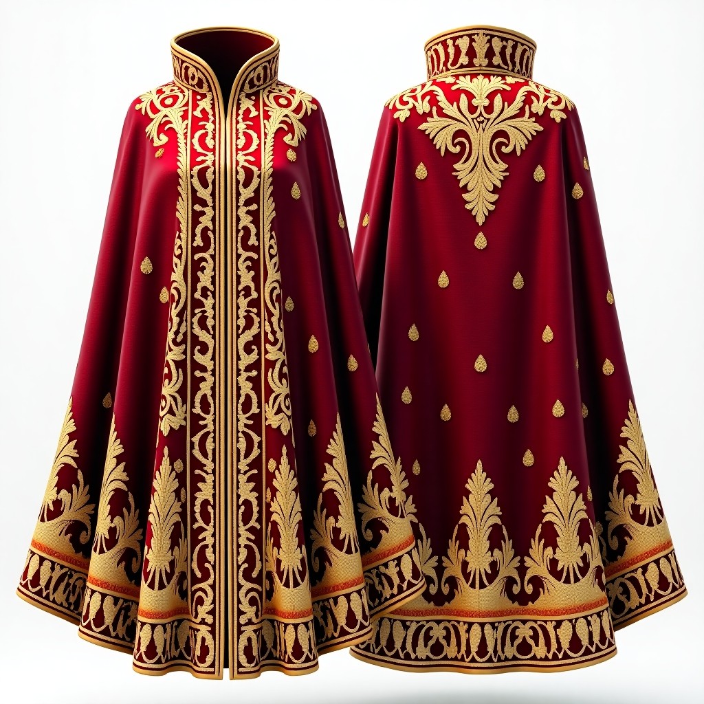 Regal Purple Ornamental Abaya