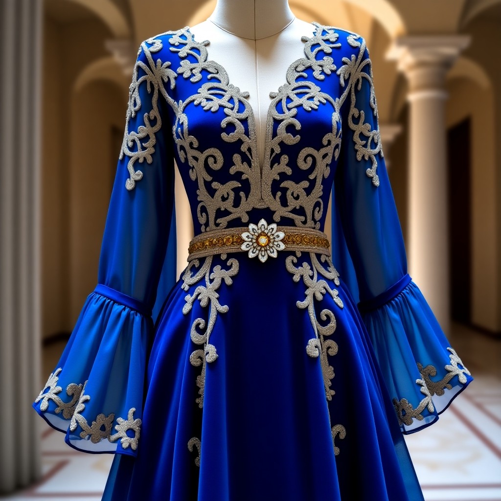 Pearl Garden Princess Embroidered Dress