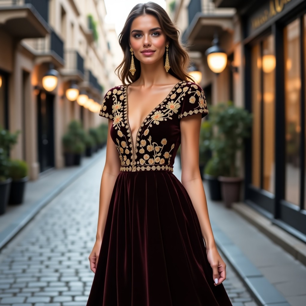 Majestic Sapphire Floral Maxi Dress