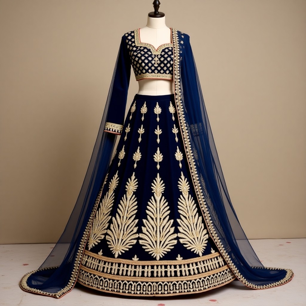Royal Heritage Floral Lehenga