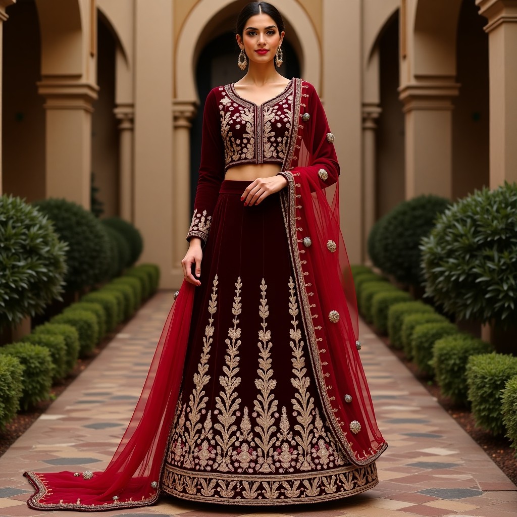 Grand Floral Royal Lehenga