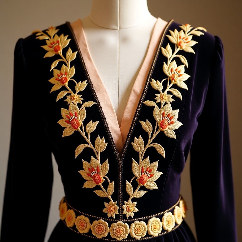 Imperial Garden Rose Court Gown