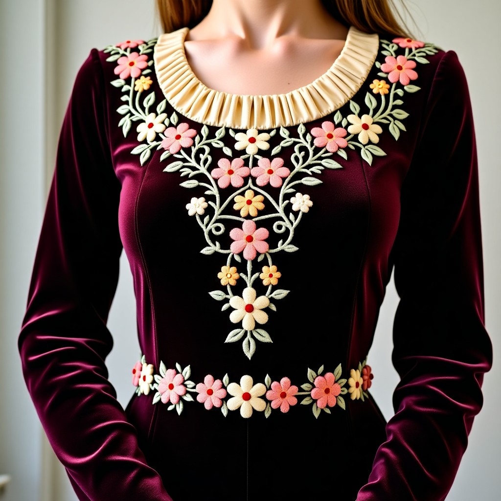Royal Duchess Golden Fleur Dress