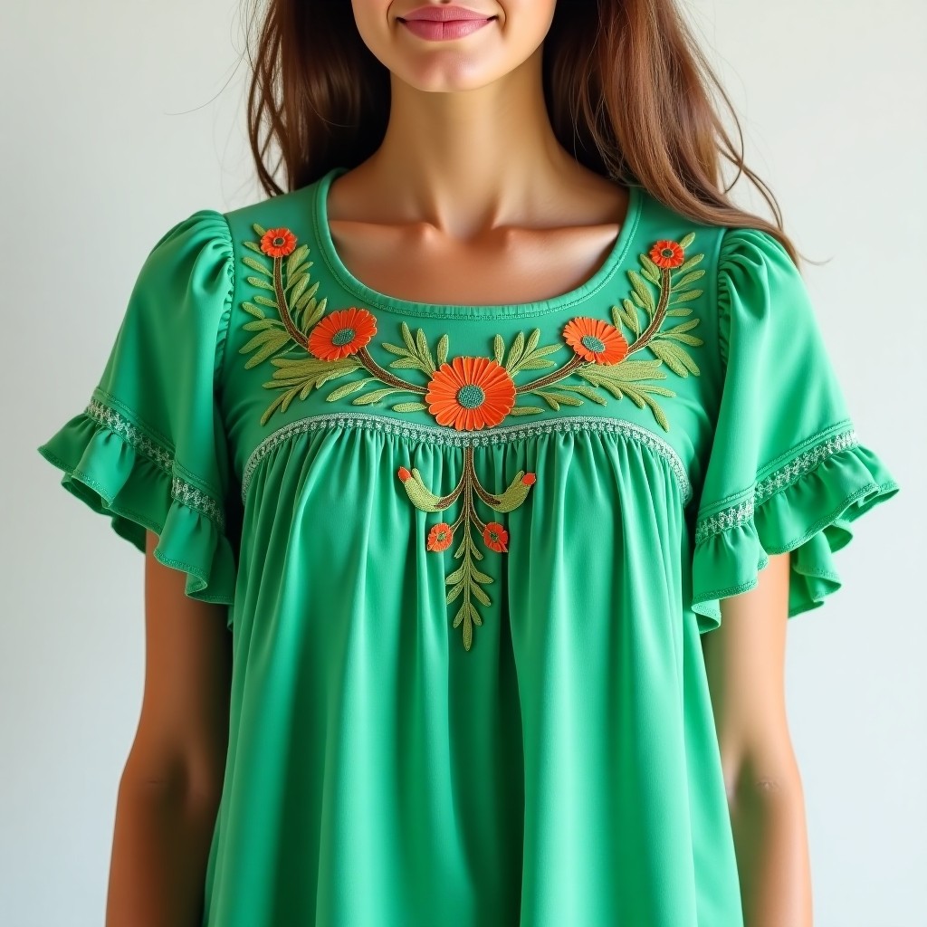 Bohemian Floral Charm Embroidered Dress