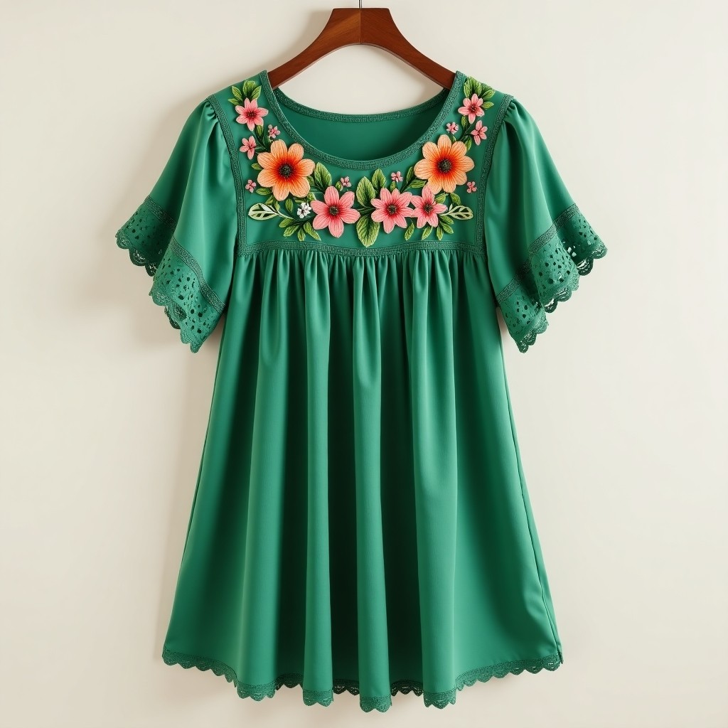 Elegant Boho Floral Garden Dress
