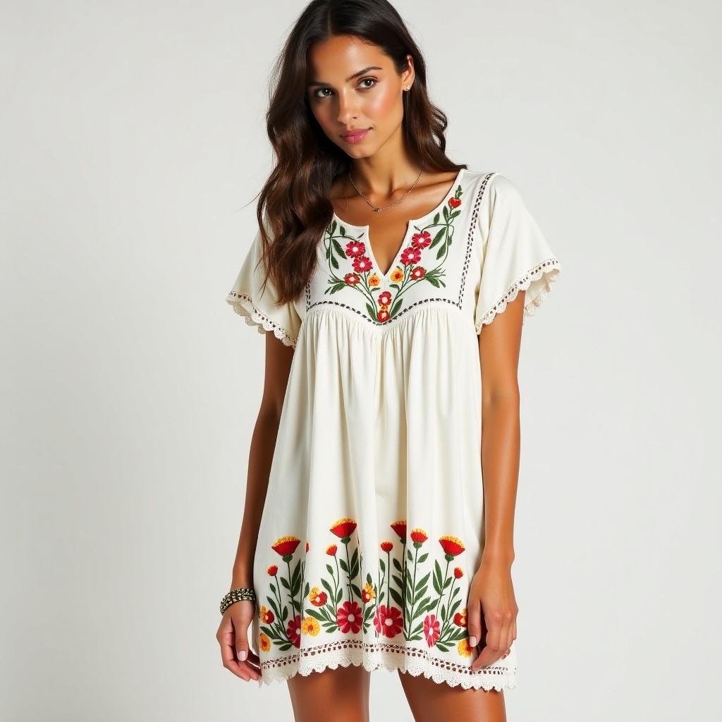 Bohemian Meadow Vine Maxi Dress