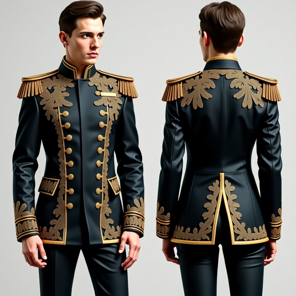 Fancy Baroque Vine Jacket Dress