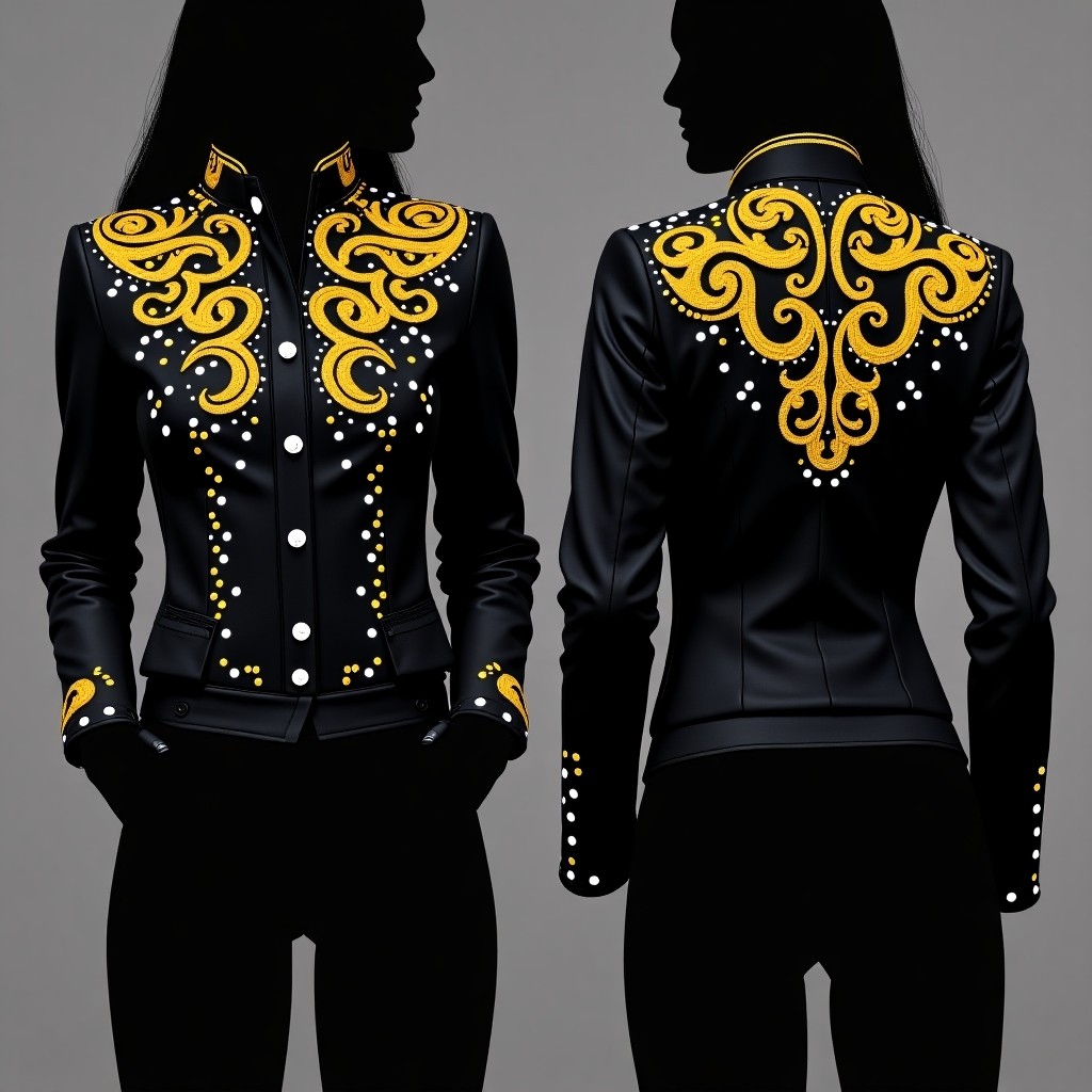 Fancy Royal Floral Scroll Jacket