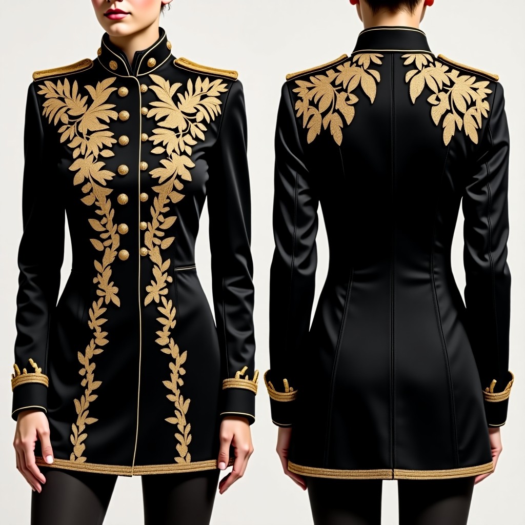 Fancy Regal Vinework Jacket Dress