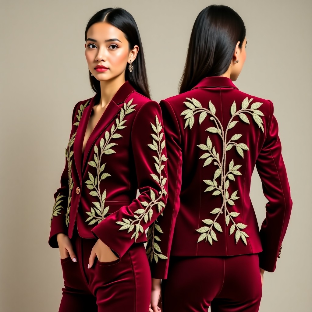 Ornamental Embroidered Luxury Blazer