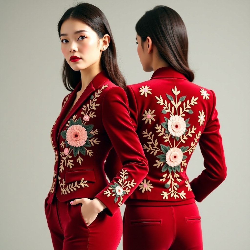 Premium Ornamental Embroidery Blazer