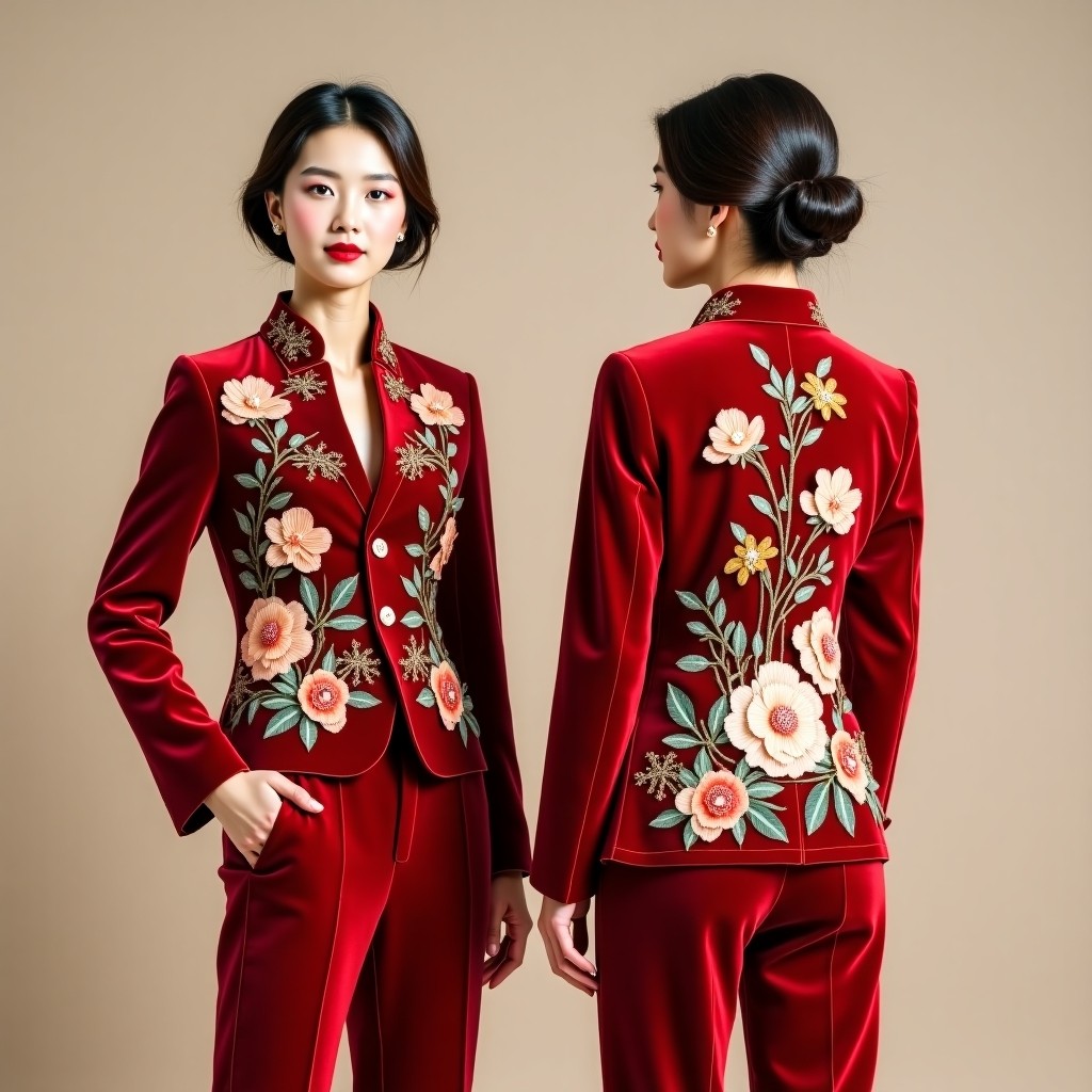 Elegant Embroidered Evening Blazer