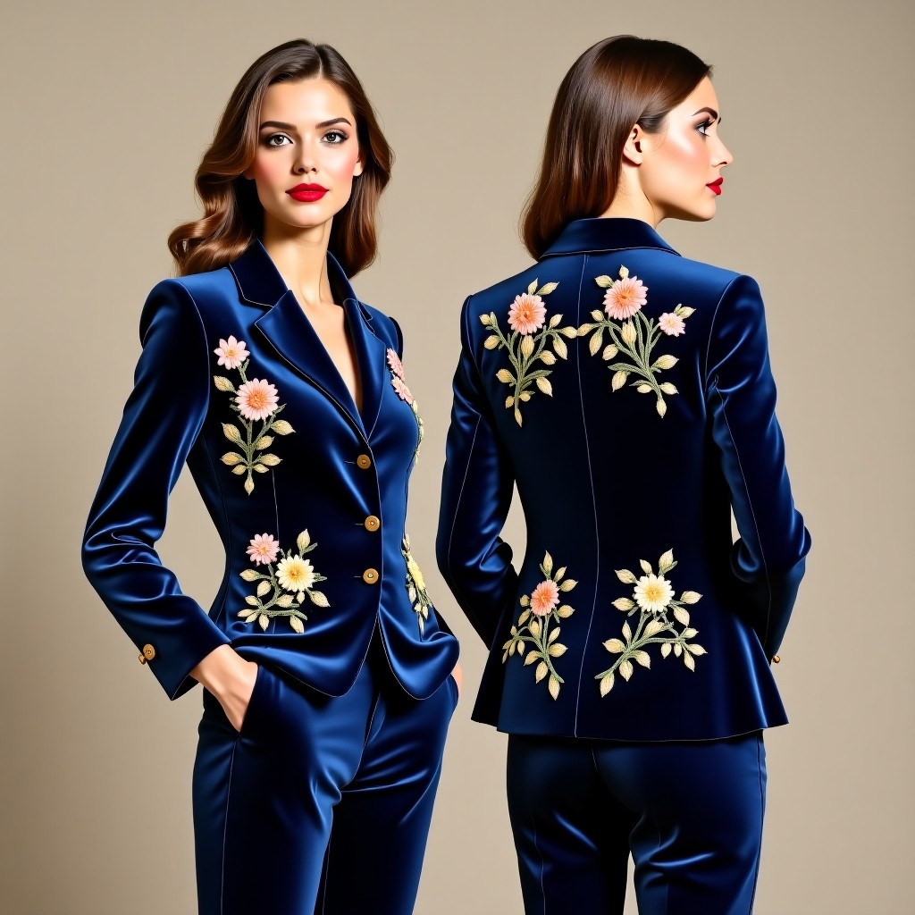 Luxury Artistic Embroidered Blazer