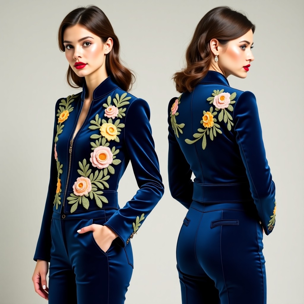 Luxury Embroidered Statement Blazer