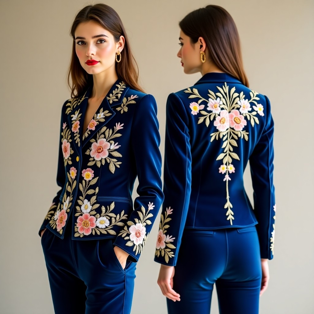 Elegant Embroidered Evening Jacket