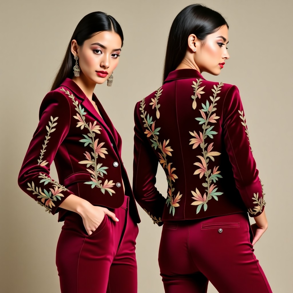 Premium Ornamental Tailored Blazer