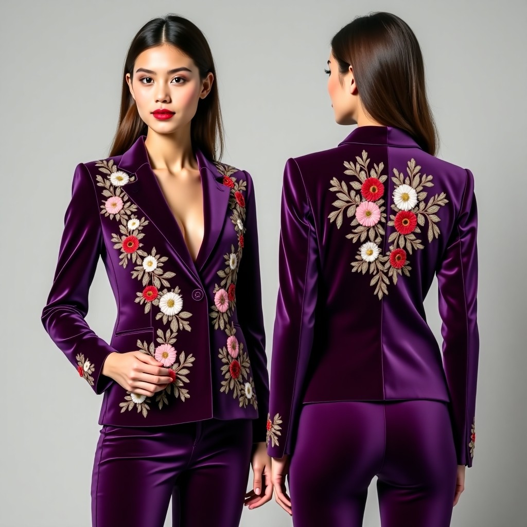 Premium Blossom Garden Blazer