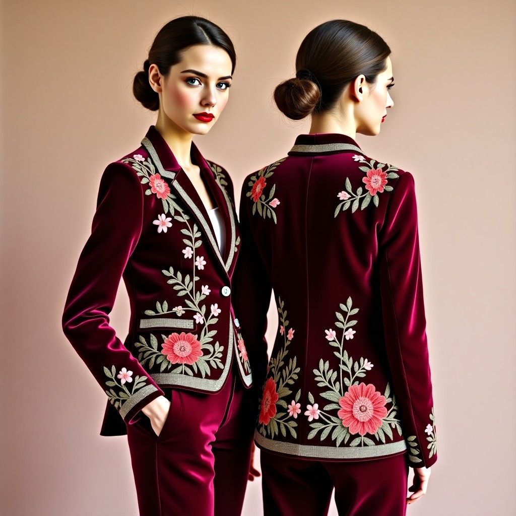 Luxury Embroidered Statement Blazer
